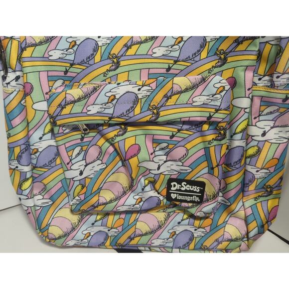Loungefly Dr Seuss Oh The Places You'll Go All Over Print Backpack Disney - Picture 4 of 6